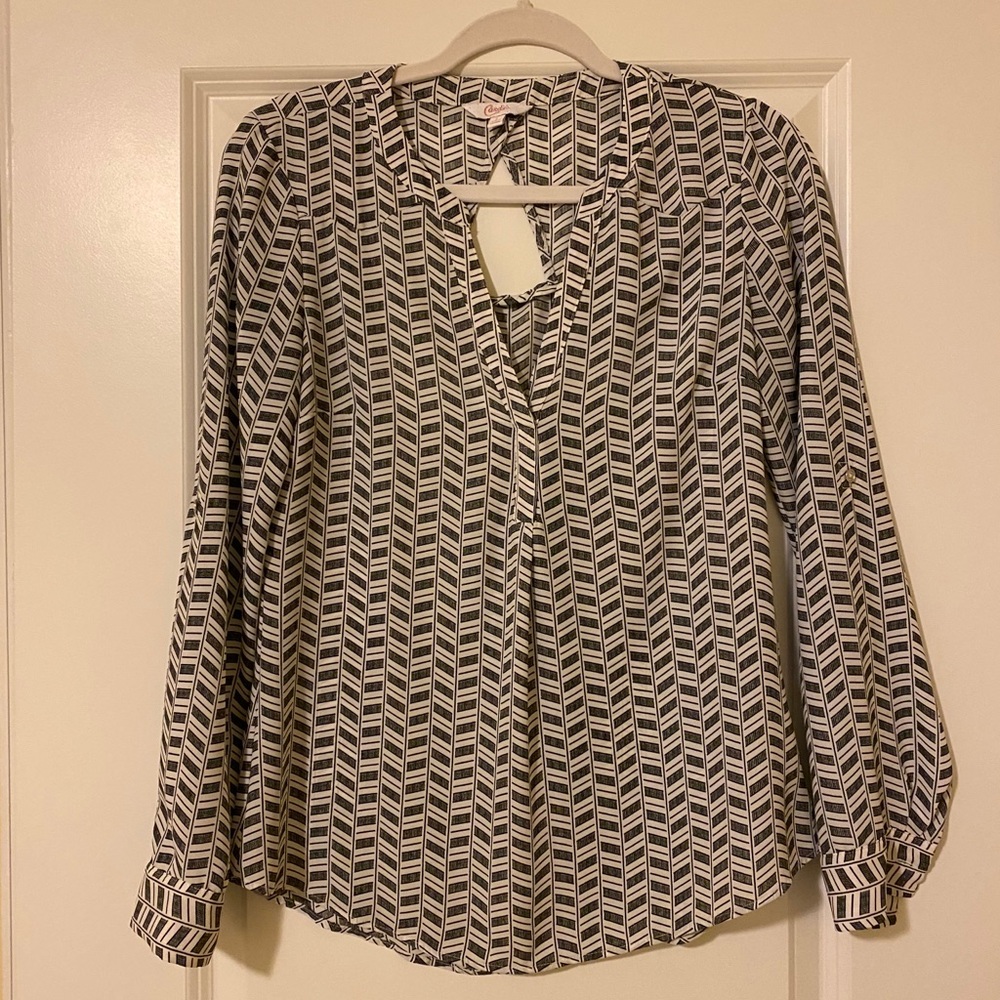 Candies black and white blouse